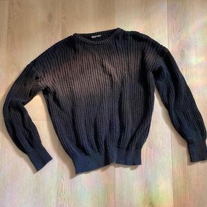 American apparel black knit sweater